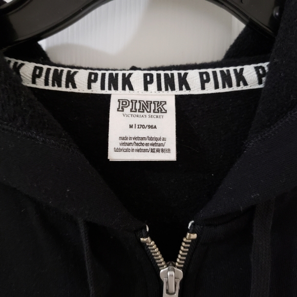 Pink Victoria Secret Black & White Sweat Hood - Picture 2 of 6